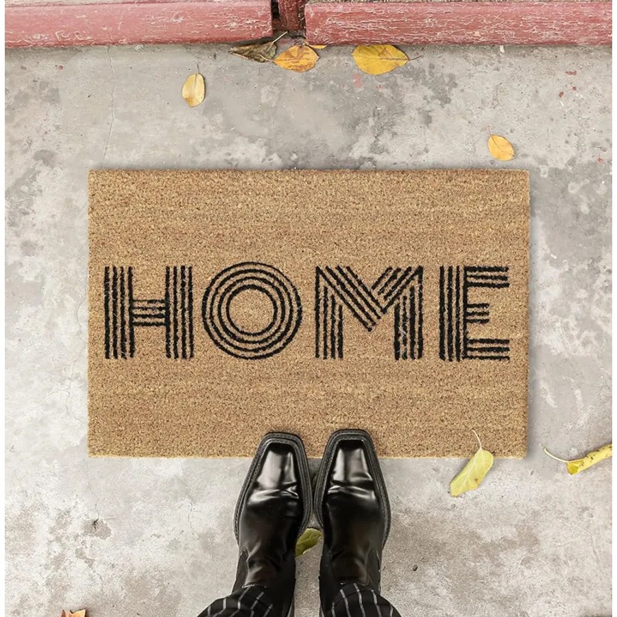 HOME Kókuszrost természetes lábtörlő, 39 x 59 cm