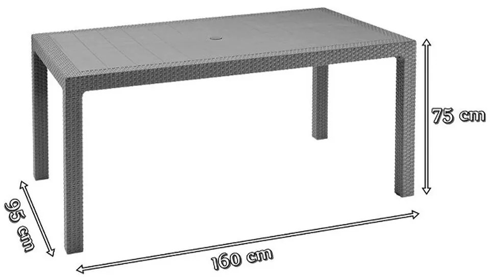 Corfu Fiesta II duo kerti bútor garnitúra melody asztallal