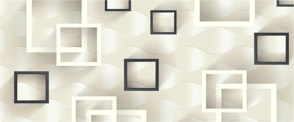 Geometriai absztrakt kép (120x50 cm)