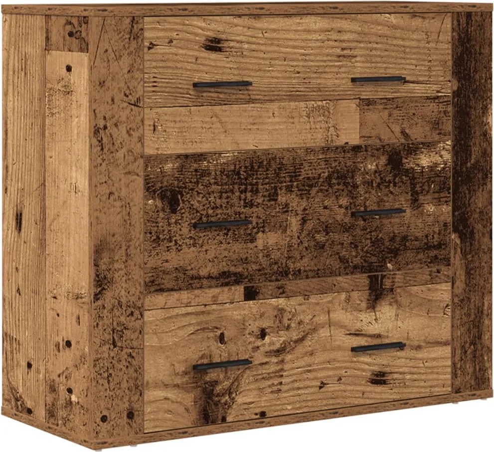 vidaXL öreg fa árnyalatú szerelt fa tálalószekrény 80 x 33 x 70 cm