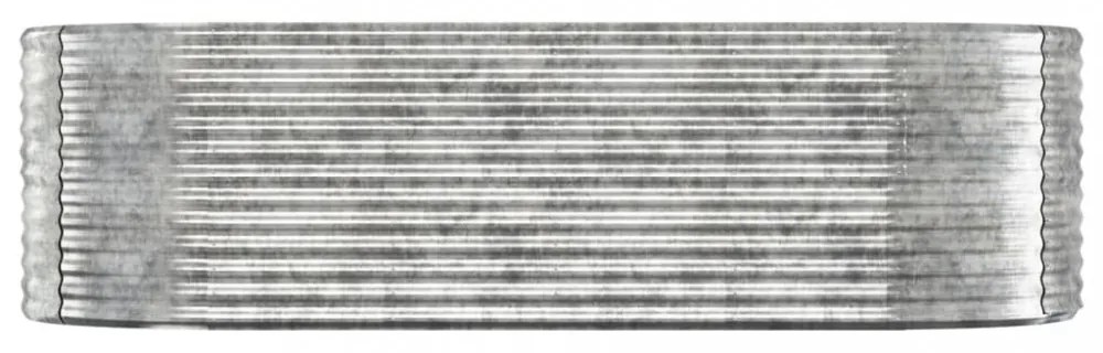 ezüstszínű horganyzott acél kerti magaságyás 249x100x68 cm