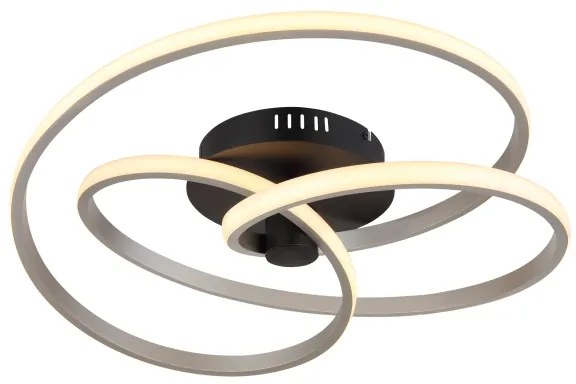 Globo 67183-40N - LED Felületre szerelhető csillár GLYXAR LED/40W/230V króm/fekete