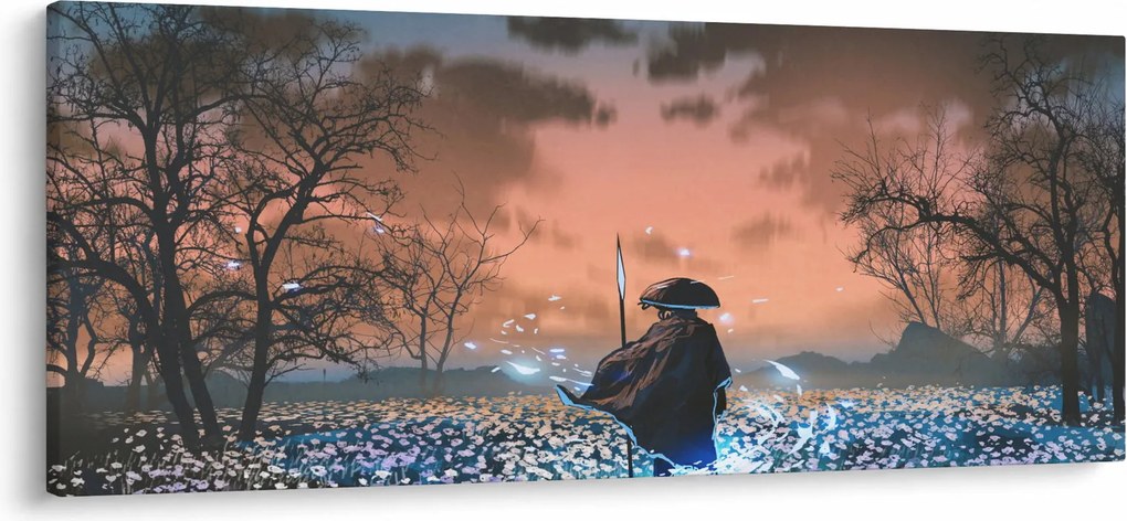 Kép - Egy harcos illusztrációja (120x50 cm)