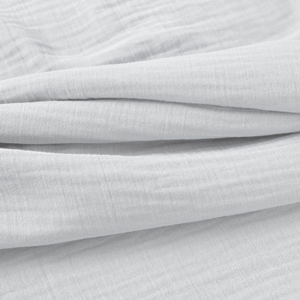 Goldea muszlin párnahuzat - világosszürke 40 x 40 cm