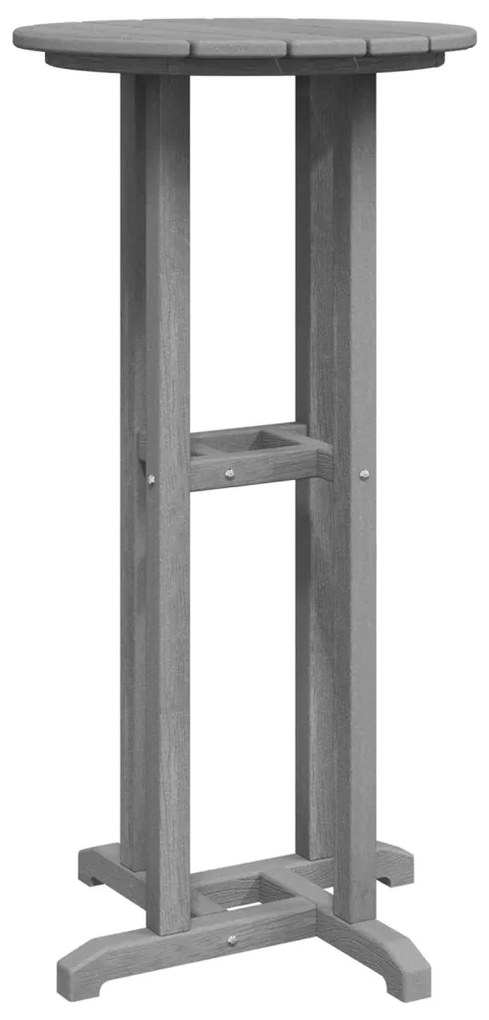 Bárasztal Világosszürke 55x55x107 cm HDPE