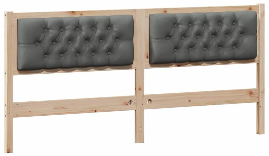 Fejtámla Egyéb barna és sötétszürke 160 cm Tömör fenyőfa