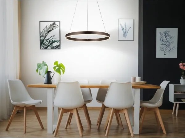 Eglo 33483 - ALCAZABA LED csillár kábelen, 2xLED/18W/230V, 3000K, Ø 55 cm, bronz