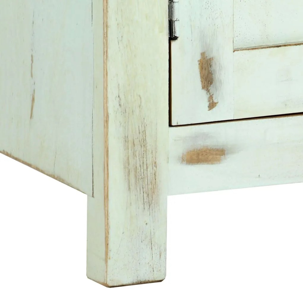 világoskék tömör mangófa tálalószekrény 110 x 35 x 70 cm