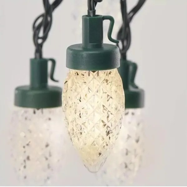 LED Kültéri karácsonyi lánc 50xLED/8 funkció 14,8 m IP44 meleg fehér