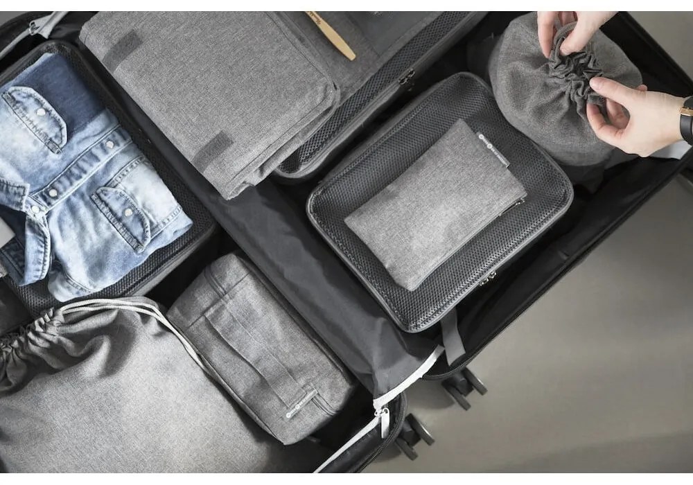 Textil rendszerező készlet utazáshoz 2 db-os – Bigso Box of Sweden