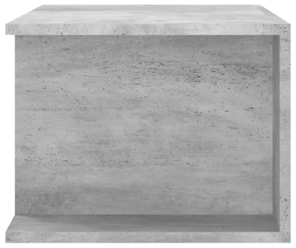 betonszürke TV-szekrény LED lámpákkal 90 x 39 x 30 cm