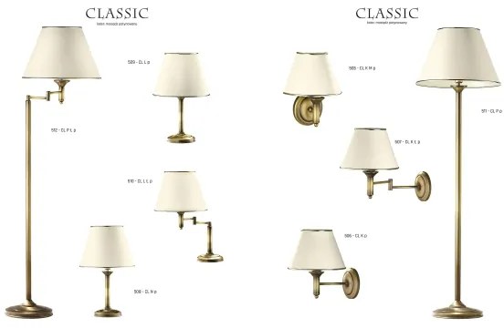 Jupiter 508 - CL N p - Asztali lámpa CLASSIC E27/60W/230V
