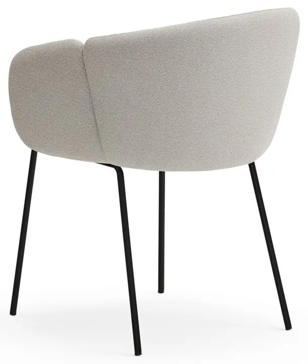 Világosszürke kárpitozott étkezőfotel Add – Teulat