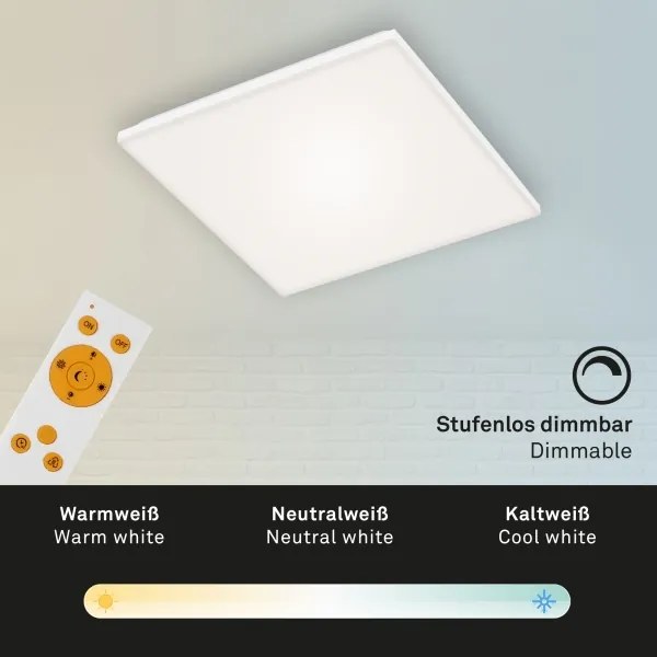 Briloner 7378-116 - LED Dimmelhető mennyezeti lámpa FRAMELESS LED/24W/230V +  távirányító