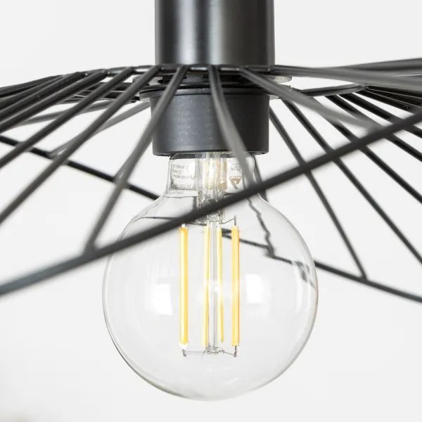 Brilagi - LED függeszték drótkábelen CERIA WIRE 1xE27/40W/230V 40x56 cm fekete