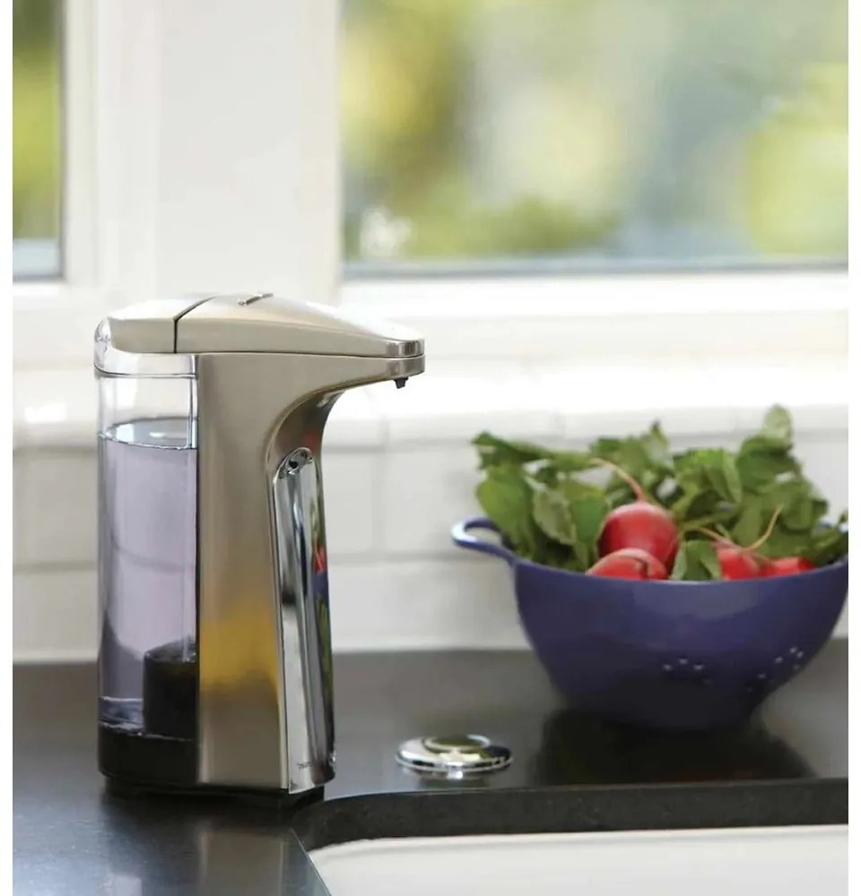 Szürke automata fém szappanadagoló 237 ml - simplehuman