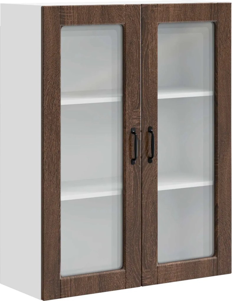 vidaXL Konyhaszekrény polcokkal Barna Tölgy 80 x 31 x 100 cm Faanyag