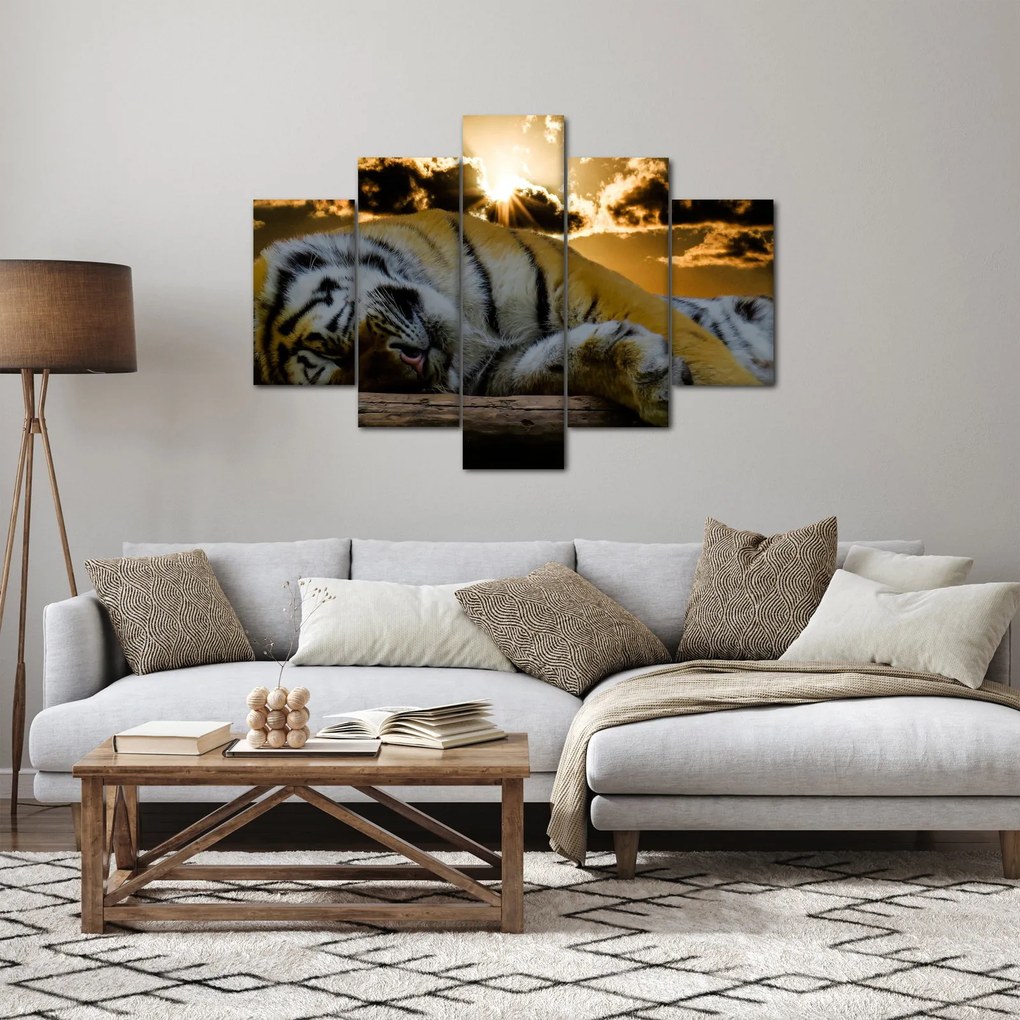 Alvó tigris képe (150x105 cm)