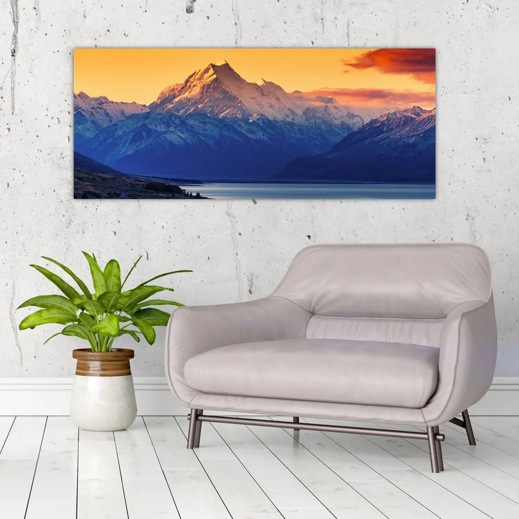 Kép - Pukaki-tó (120x50 cm)