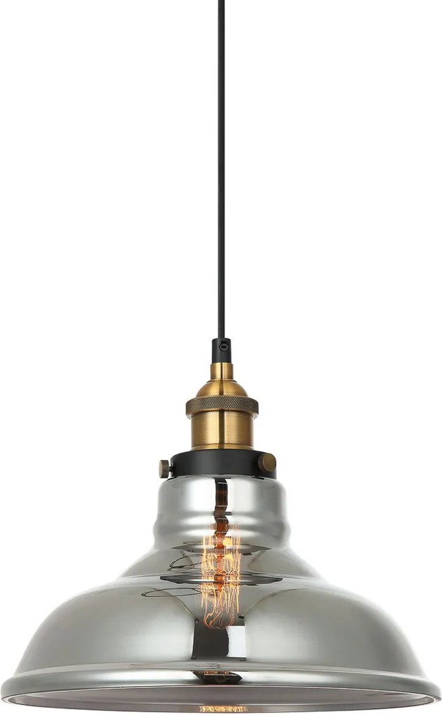 Italux modern vintage függeszték hubert fekete arany itxmdm-2381/1 gd+sg