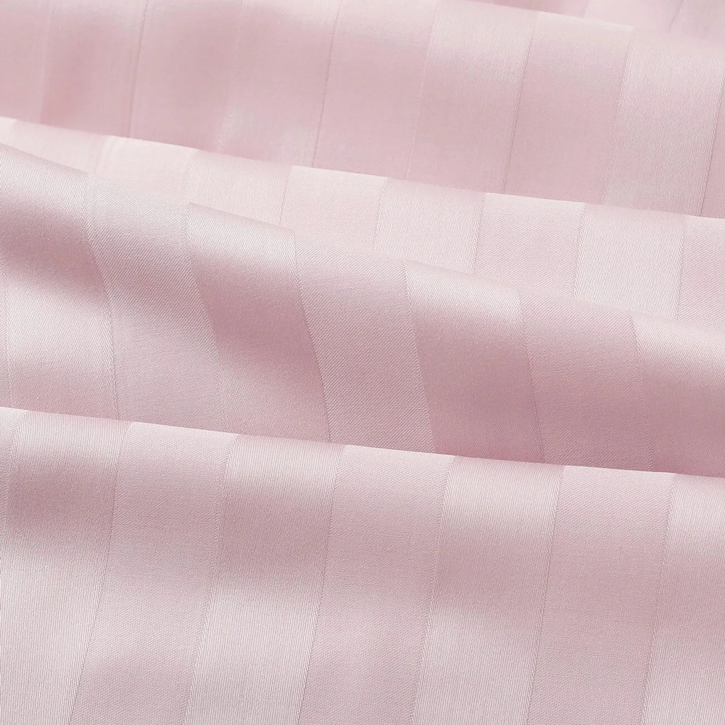 Goldea damaszt ágyneműhuzat - régi rózsaszínű csíkos 140 x 200 és 70 x 90 cm