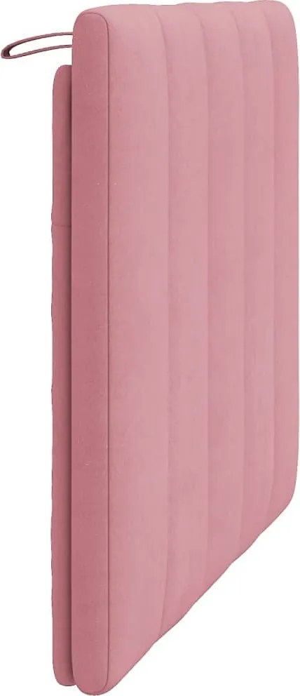 rózsaszín bársony fejtámla párna Hanko 100 cm