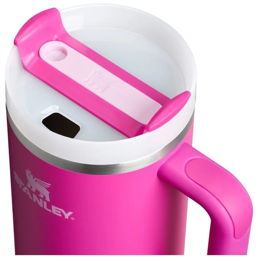 Rózsaszín rozsdamentes acél termosz szívószállal 1,18 l Quencher H2.0 FlowState Tumbler Violet Blossom – Stanley
