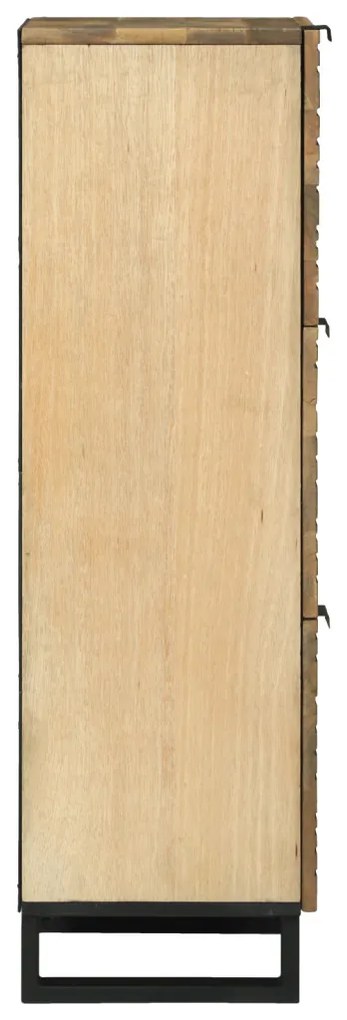 Highboard - 40x33.5x110 cm Tömör Mangófából