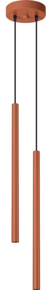 Sollux SL.1525 - Csillár zsinóron PASTELO 2xG9/8W/230V piros