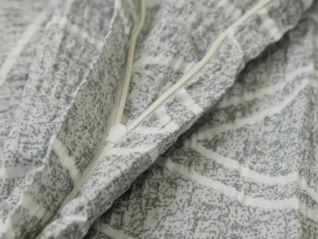 Renforcé pamut szatén krepp ágyneműhuzat SZÜRKE CSÍKOK sötétszürke Ágyneműhuzat mérete: 70 x 90 cm | 140 x 200 cm