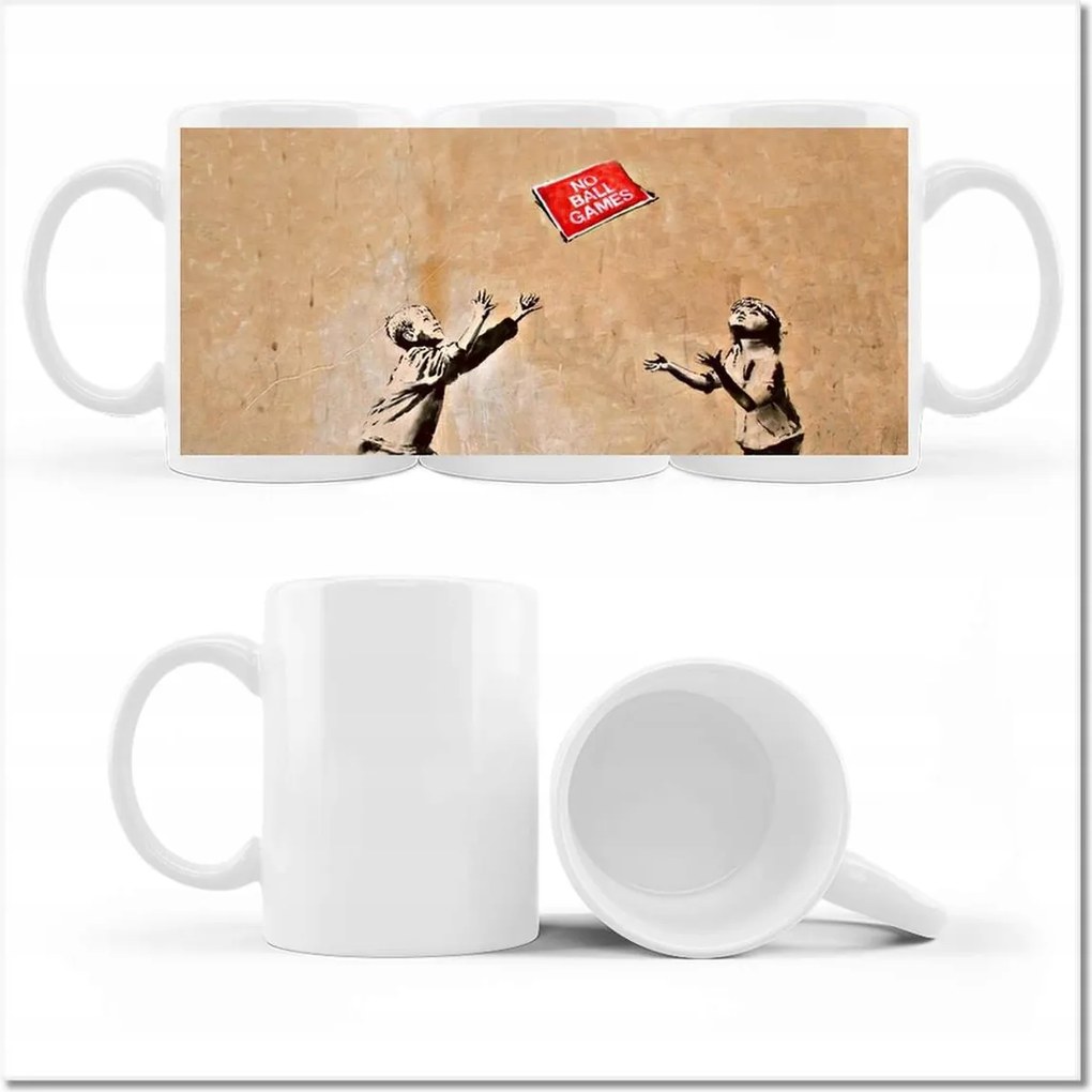 Fotó bögre Banksy No Ball Games