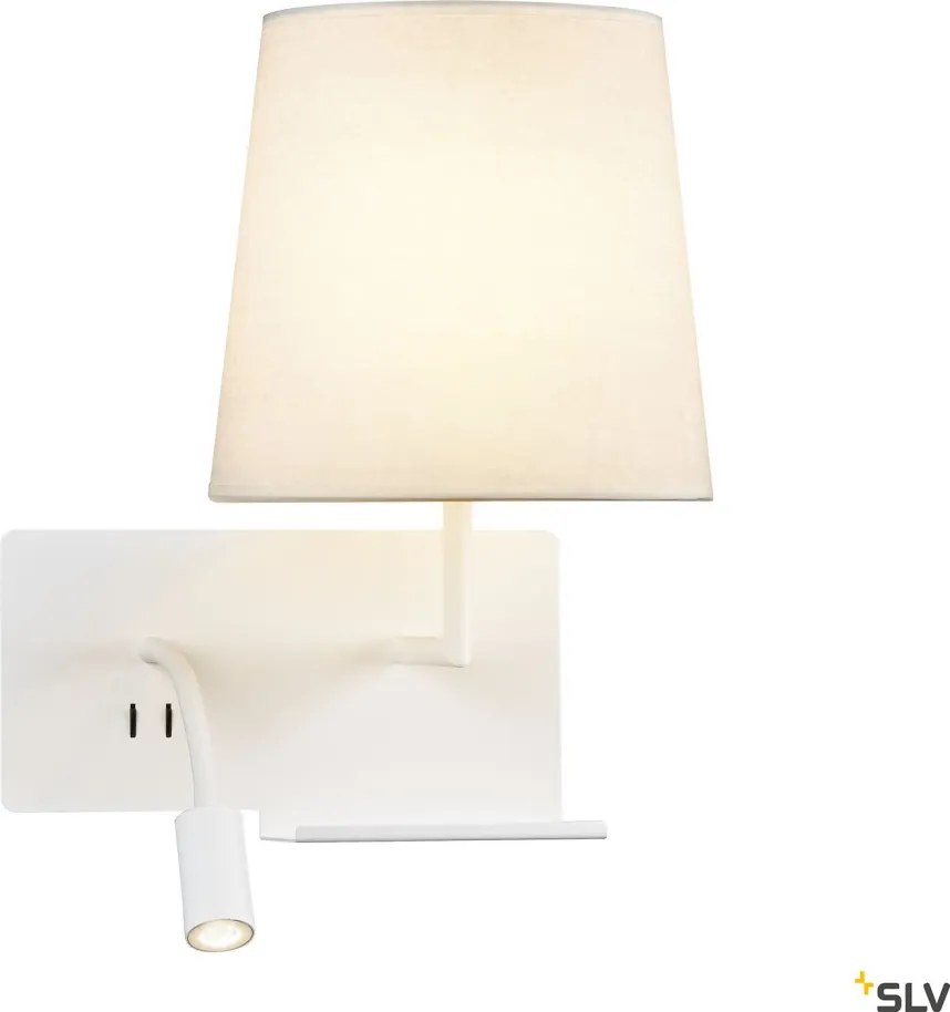 SLV SOMNILA 1003460 Fali lámpa 1x40W/LED 3000K 120LM