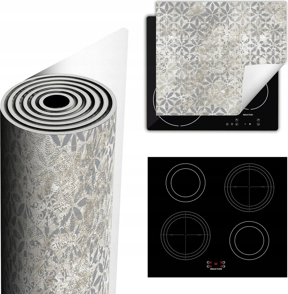 Tűzhelyvédő Szőnyeg Több Helyet Biztosít 60x52 szürke mozaik