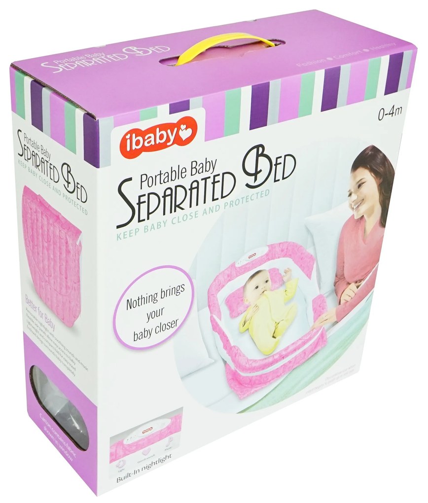 ibaby Nice rózsaszín hordozható babafészek