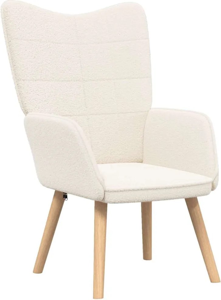 vidaXL karosszék Krém 62 x 67 x 95,5 cm Sherpa szövet