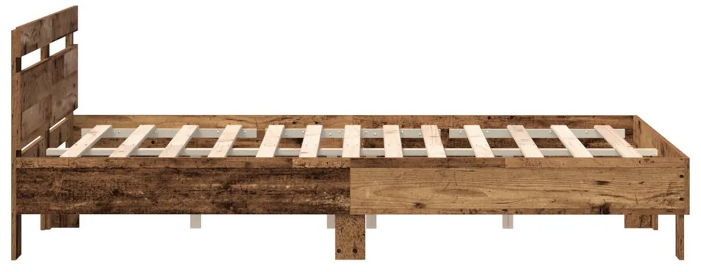 Fa ágykeret Újrahasznosított fa 140 x 190 cm Átalakítható