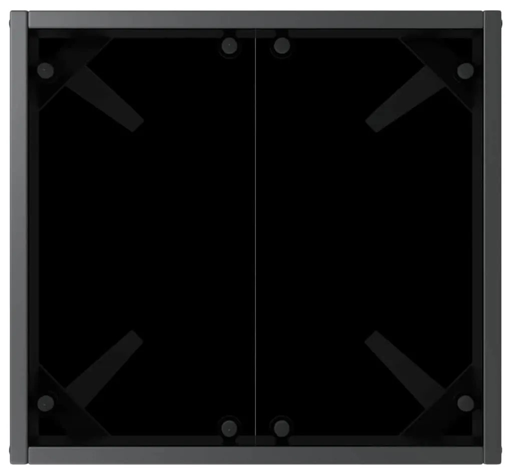Napágyak 3 pcs Fekete és Fehér 40 x 40 x 40.5 cm polirattan
