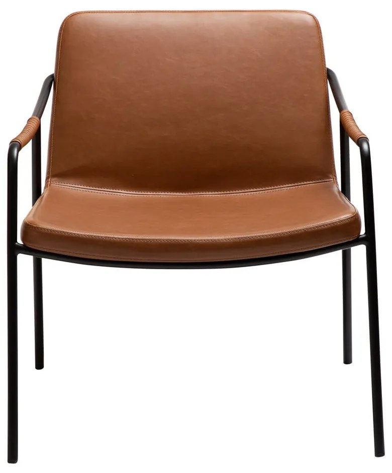 Barna bőrutánzat fotel Boto – DAN-FORM Denmark