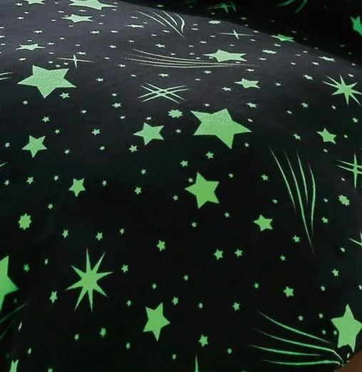 Mikroplüss ágynemű Homa DEBORAH STAR BLACK 140x200 cm