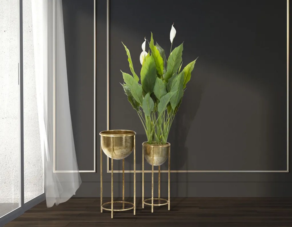 Virágtartó glam coppia ø 27x62-21,5x52cm