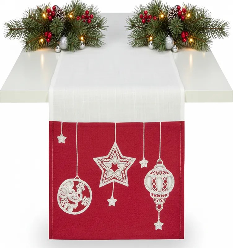 Karácsonyi abrosz futó 33x140 Alana1 Eurofirany