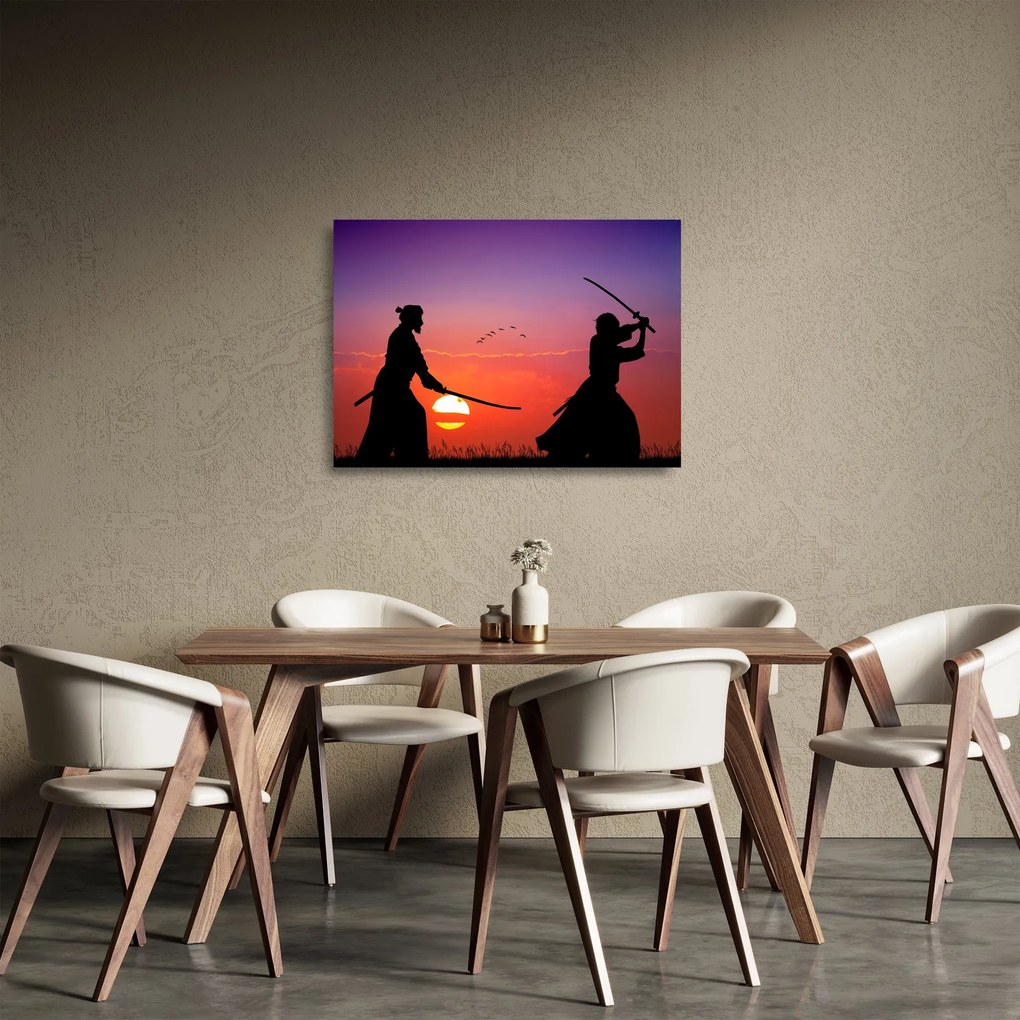 Üveg kép - Szamuráj (70x50 cm)