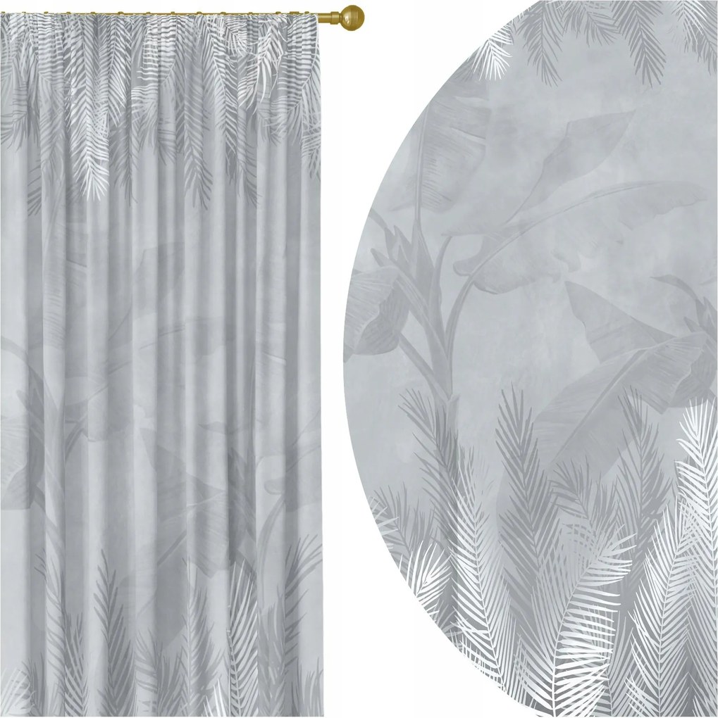 Kész Függöny Béka Szalag 140X250 Függöny Szürke 176 Rövidítés Ajándék