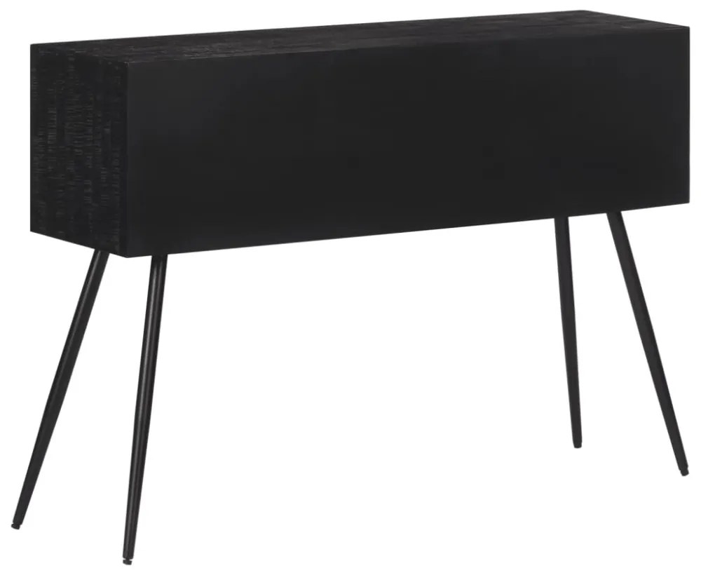 tömör újrahasznosított tíkfa tálalóasztal fiókkal 116x30x76 cm