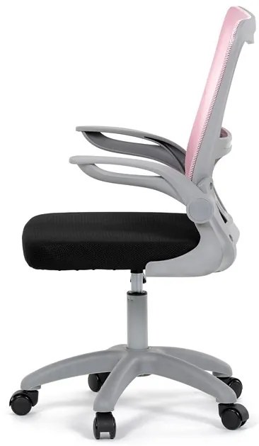 Gyerek szék, magasságában állítható, rózsaszín hálós, KA-K2008 PINK