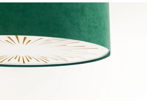 Mennyezeti lámpa RAYS 2xE27/60W/230V átm. 40 cm zöld