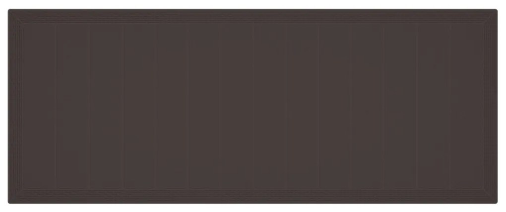 Barna Kertasztal 250x100x73 cm Poly Rattan, Barna Kertasztal 100x100x73 cm Poly Rattan, Barna Kertasztal 150x100x73 cm Poly Rattan