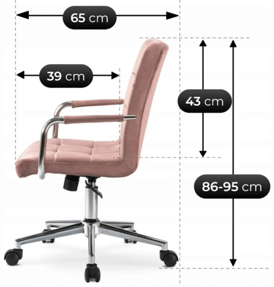 Junior Forgószék Rózsaszín Színben. ASTRO
