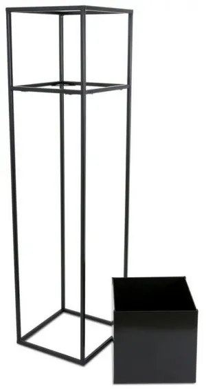 Virágállvány 90x24 cm fekete