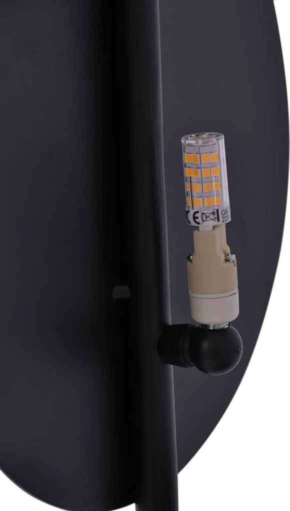 KAJA K-4637 REGA Fekete Színű Fali Lámpa 1xG9 10W IP20